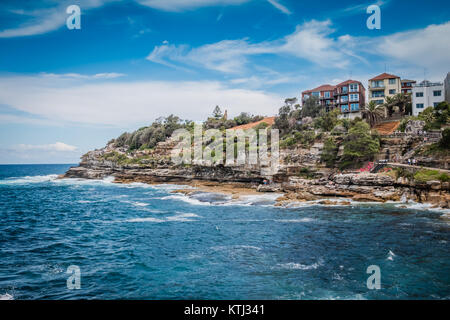 Per Bondi e Coogee passeggiata costiera di Sydney Foto Stock