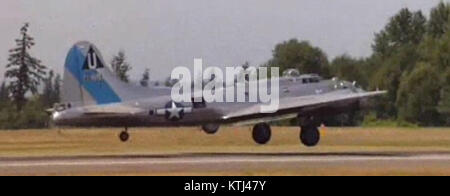 Un riferimento al B17g, un modello del Boeing B-17 Flying Fortress, un bombardiere della U.S. Army Air Forces utilizzato durante la seconda guerra mondiale Foto Stock