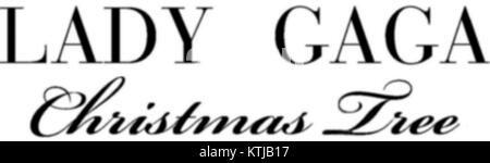 Il logo dell'albero di Natale è un design festivo, ampiamente riconosciuto durante le festività natalizie, spesso utilizzato nei materiali promozionali e di branding. Foto Stock