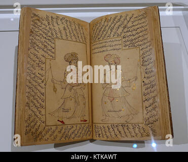 Auriga costellazione, dal Suwar Kitab al Kawakib al Thabita, 'Abd al Rahman b. 'Umar al Sufi, Iran, Isafahan, c. 1625 1650 Annuncio, inchiostro, acquerello, oro su carta Museo Aga Khan a Toronto in Canada DSC06347 Foto Stock