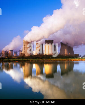 Drax Coal Fired Power Station, nello Yorkshire, Inghilterra, Regno Unito Foto Stock