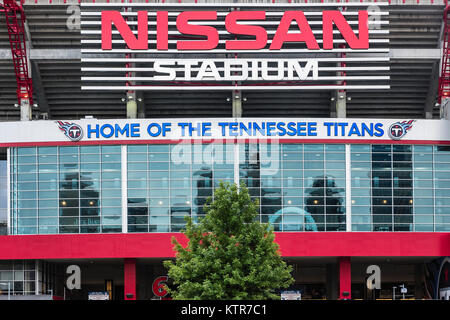 Nissan Stadium, casa dei Tennessee Titans, Nashville, Tennessee, Stati Uniti d'America. Foto Stock