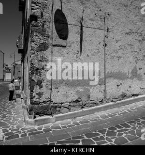 Orroli: un villaggio sardo a mezzogiorno, Sardegna, Italia Foto Stock