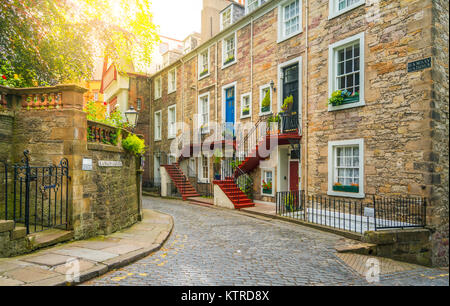 Vista panoramica di Edimburgo città vecchia, Scozia. Foto Stock