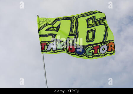 Valentino Rossi 46 il medico bandiera Foto Stock