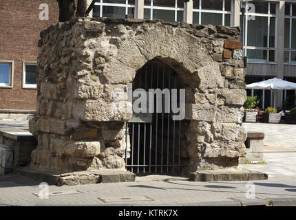 Römischer Abwasserkanal, Römische Bauten, Köln, Nordrhein-Westfalen, Deutschland, Europa I Roman di fognature, edifici romani, Colonia, Rhineland-Westphal Foto Stock