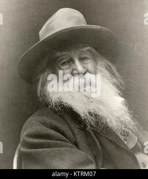 Walt Whitman, Walter "" Walt Whitman, poeta americano Foto Stock