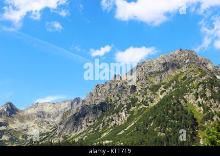 Lo splendido paesaggio dei Monti Tatra (Vysoke Tatry) parco nazionale, Slovacchia Foto Stock