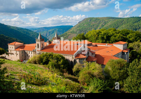 San Esteban il monastero di ribas di sil posto in il cannone del sil in Galizia españa Foto Stock
