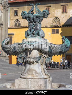 Fontana della Santissima Annunziata a Firenze. Italia Foto Stock