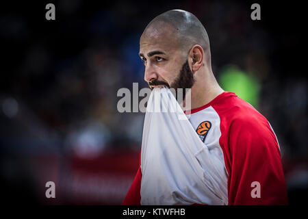 Centro Pero Antic di Crvena Zvezda Belgrado mts si affaccia sulla prima della partita Foto Stock