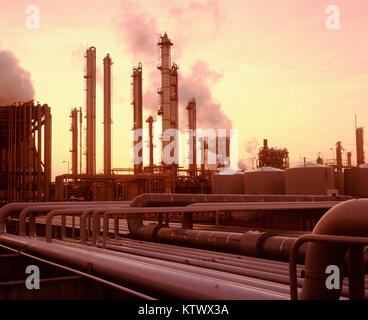 Complesso petrolchimico, Grangemouth, Scotland, Regno Unito Foto Stock