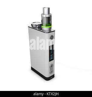 Vape penna. Sigaretta elettronica, 3d illustrazione bianco isolato Foto Stock