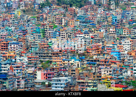 Vista su Kathmandu, Nepal, Asia Foto Stock