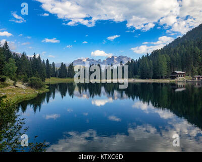 Riflessioni, Lago Nambino e Brenta, Val Rendena, Trentino, Italia, Europa Foto Stock