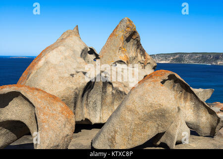 Remarkable Rocks, Parco Nazionale di Flinders Chase, Kangaroo Island, South Australia, Australia Pacific Foto Stock