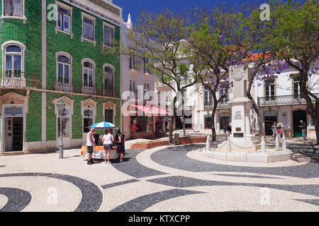 Praça Luis de Camoes Square, Lagos, Algarve, Portogallo, Europa Foto Stock