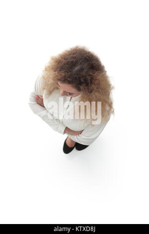 Vista dall'alto. business donna Foto Stock