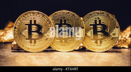 Bitcoin il nuovo oro digitale Foto Stock