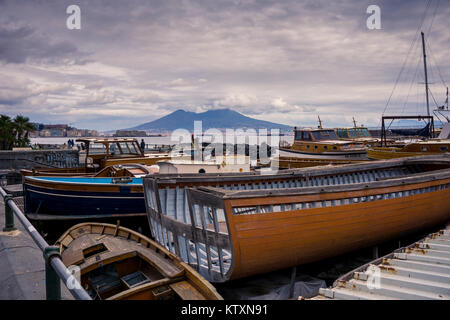 Antico cantiere navale di Mergellina Napoli Foto Stock