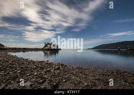 Whyte isolotto di Whytecliff Park, West Vancouver, British Columbia, Canada Foto Stock