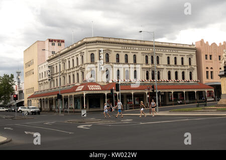 Ballarat Myer edificio. Uno dei molti edifici storici della città australiana più famosa per l'estrazione dell'oro. Foto Stock