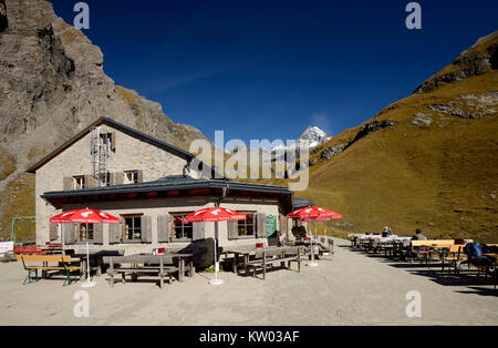 Osttirol Hohe Tauern, Lucknerh?tte e Gro?glockner, Lucknerhütte und Großglockner Foto Stock