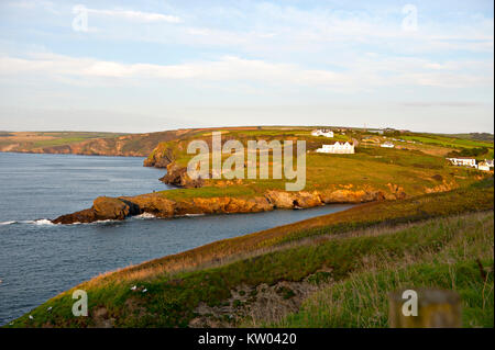 Il North Cornwall costa vicino a Port Isaac guardando verso Porto Gavern Foto Stock