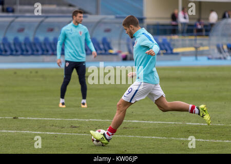 Zagabria, Croazia - 03 settembre 2017: Europeo il qualificatore per 2018 FIFA World Cup Russia. Croazia vs il Kosovo. Andrej KRAMARIC (9) Foto Stock