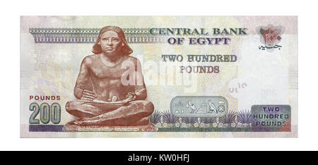 200 sterline egiziane (lato anteriore) Foto Stock