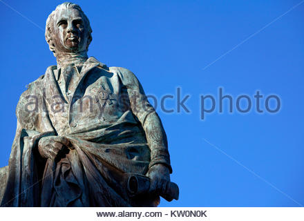 Robert Dundas 2° Visconte Melville 1771 - 1851, era uno statista britannico e uomo politico, statua di Edimburgo in Scozia Foto Stock