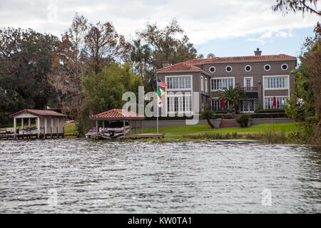 Winter Park Scenic Tour in Barca, Winter Park, Florida Foto Stock