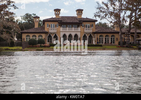 Winter Park Scenic Tour in Barca, Winter Park, Florida Foto Stock