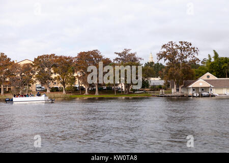 Winter Park Scenic Tour in Barca, Winter Park, Florida Foto Stock