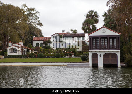 Winter Park Scenic Tour in Barca, Winter Park, Florida Foto Stock