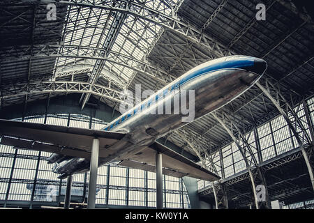 Airjet in aeroplani museo. Foto Stock