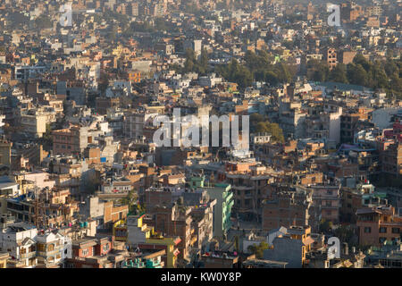 Angolo di alta vista di Kathmandu, Nepal Foto Stock