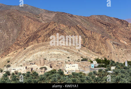 Villaggio abbandonato Birkat Al Mawz - Oman Foto Stock