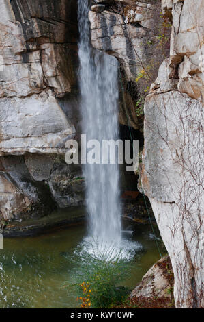 Vista delle alte cascate del Lookout Mountain, Rock City,, GEORGIA, STATI UNITI D'AMERICA Foto Stock