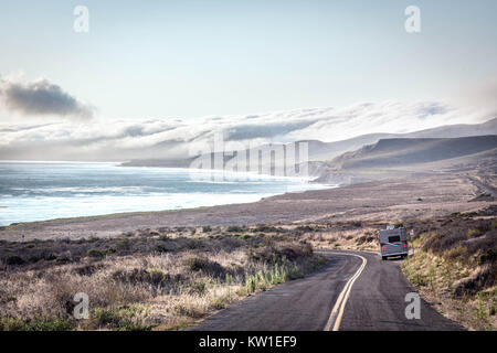 Pacific Coast camping Foto Stock