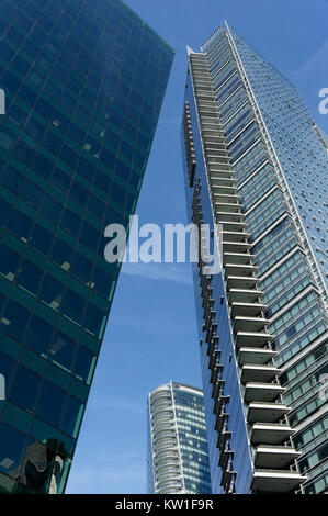 In vetro e acciaio grattacieli nel centro cittadino di Vancouver, BC, Canada Foto Stock