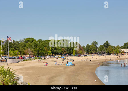 Piacere Bay Beach vicino castello isola, a sud di Boston, Massachusetts, STATI UNITI D'AMERICA Foto Stock