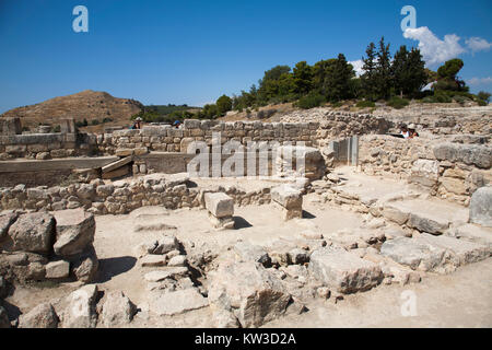 L'ala ovest, Festo, area archeologica, Creta, Grecia, Europa Foto Stock