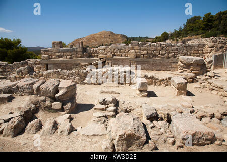 L'ala ovest, Festo, area archeologica, Creta, Grecia, Europa Foto Stock