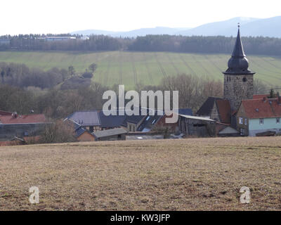 Blick von Nordwesten auf Zeigerheim Foto Stock