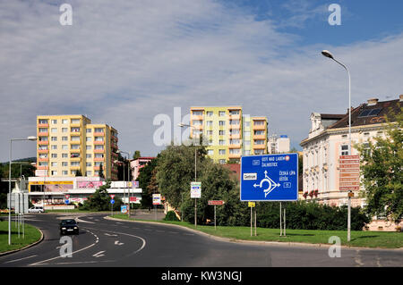 Litomerice, Cechia, Litomerice, nuovi edifici nella parte della città di Kocanda, Tschechien, Neubauten im Stadtteil Kocanda Foto Stock