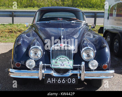 Blue 1959 Jaguar XK 150 ROADSTER CABRIOLET Foto Stock