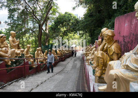 Il Monastero dei Diecimila Buddha in sha tin hong kong Foto Stock