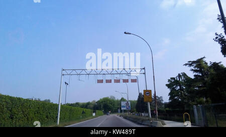 Borgo Virgilio a Reggio Emilia è un comune italiano della regione Emilia-Romagna. È conosciuta per la sua architettura storica e il suo patrimonio culturale. Foto Stock