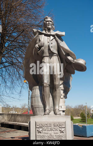 Lo zio Sam statua Troy NY Foto Stock